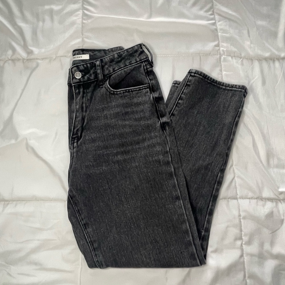 PACSUN dark wash mom jeans